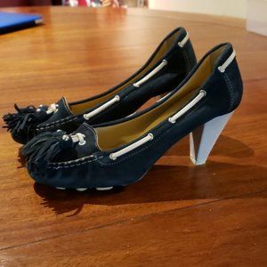 SarFrediano Blue Suede Shoes